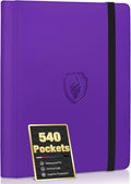 Premium 9 Pocket Card Binder for 540 Cards, Fabmaker PU Cover Trading Card by Fabmaker
