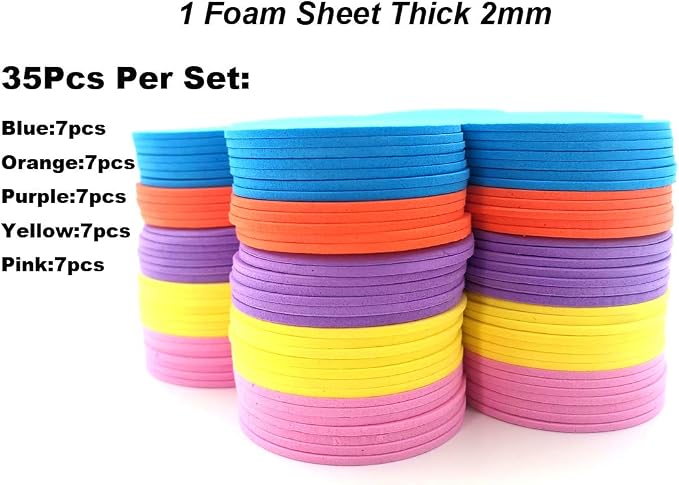 EVA Foam Flower Shape DIY Craft Set - Image 2