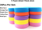 EVA Foam Flower Shape DIY Craft Set - Image 2