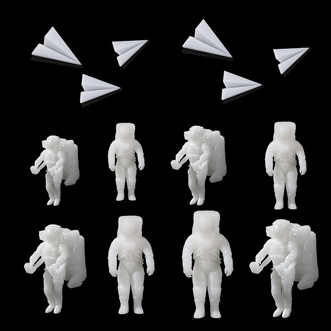 Woohome 14 PCS Resin Casting Molds Fillers 3D Astronaut Paper Airplane by Woohome