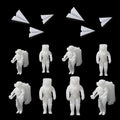 Woohome 14 PCS Resin Casting Molds Fillers 3D Astronaut Paper Airplane by Woohome