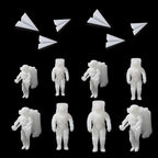 Woohome 14 PCS Resin Casting Molds Fillers 3D Astronaut Paper Airplane by Woohome