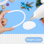 White Hot Glue Sticks, All Temperature Adhesive EVA Glue Sticks - Image 3