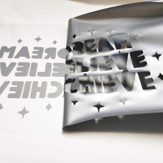 guangyintong Heat Transfer Vinyl Silver HTV Rolls, Glossy Surface HTV Vinyl - Image 5