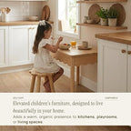 CAALMA Kids Table and Chair Set, Solid Wood - Image 4