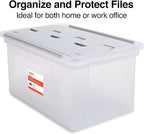 STAPLES Wing Lid File Totes, Letter Size - Image 4