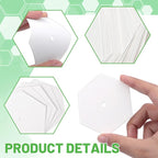 240 PCS Hexagon Piecing Paper Templates, 1.5" White Paper templates, Quilting - Image 3