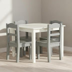 Humble Crew Kids Wooden Table and 4 Chairs Set, and Snack Time - Image 2