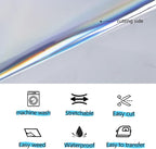guangyintong Soft Metal Heat Transfer Vinyl Rainbow HTV Rolls, HTV Vinyl - Image 4