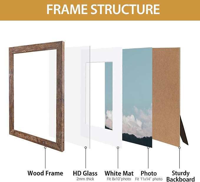 Califortree Rustic Brown 8x10 Picture Frame - Image 4