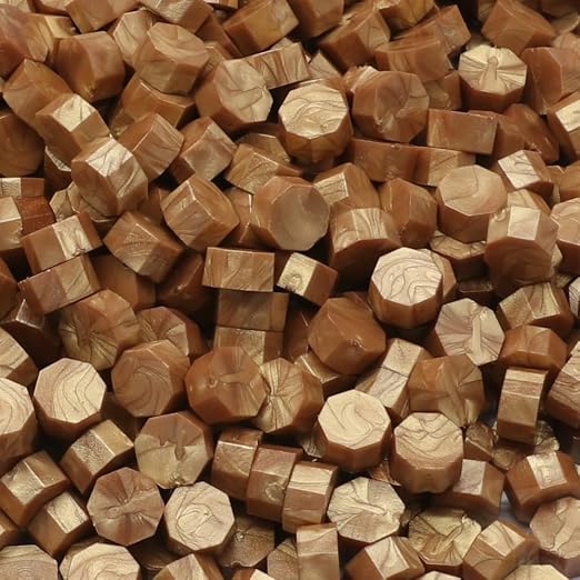 300Pcs Light Gold Sealing Wax Beads, Vintage Wax Seal Beads - Image 2