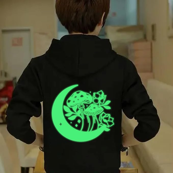 FUNKAKA Glow in The Dark Heat Transfer Vinyl Roll, Glow in Dark HTV Vinyl - Image 6