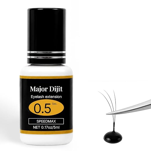 Eyelash Extension Glue 0.5 Sec Drying time | lash Extension Glue Retention 4-5 by MajorDijit