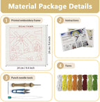 Doodlream Windmill Landscapes DIY Punch Needle Embroidery Kit - Image 2