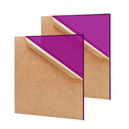 2 Pack 12'' x 12'' Translucent Purple Acrylic Sheet, 3mm Thick Acrylic Plastic by Unknown