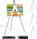 JEAWIWI 4PCS Black Easel Stand for Wedding Sign Stand, 66 Inch Adjustable Metal by JEAWIWI