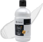 Artecho Pearl White Acrylic Paint 500ml / 17oz Large Bottle | Semi Glossy Finish by Artecho