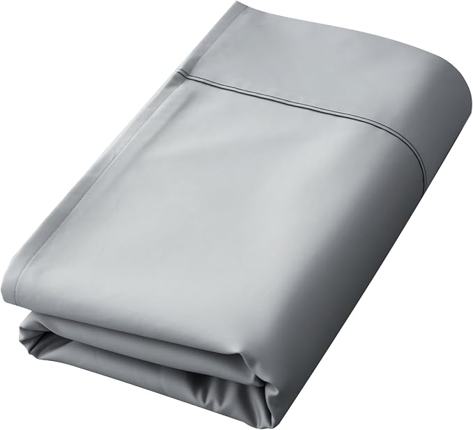 Cotton Flat Sheets Only, 600 TC 100% Cotton Flat Sheet Top Sheet Only, Queen by ShunjieHome