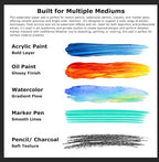 Soucolor Watercolor Paper Pad 9x12 140lb Cold Press 40 Sheets Art Supplies | - Image 8