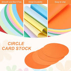 MECCANIXITY 24 Pcs Circle Card Stock, 8.3 Inch Round Cutouts Paper Thick - Image 3