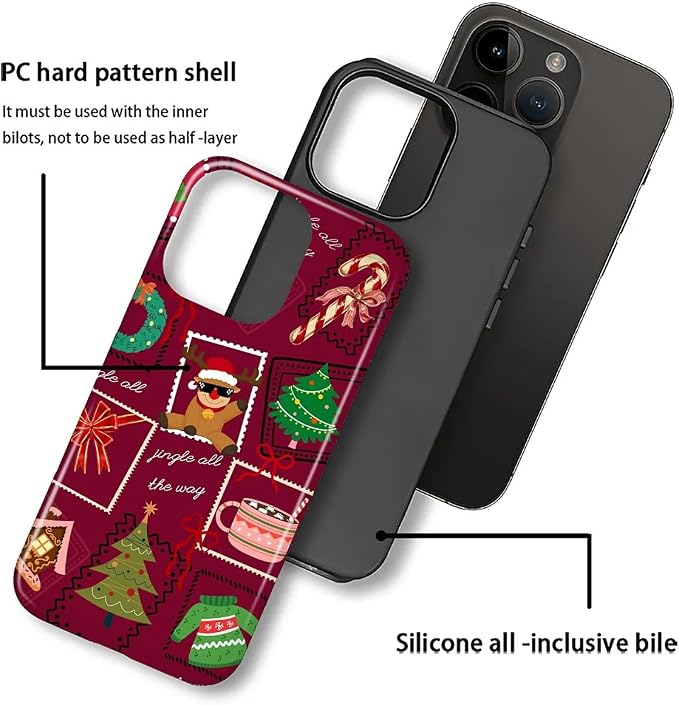 Case for iPhone 16 Pro Max, Scratch Resistant Hybrid Double Layer Hard - Image 2