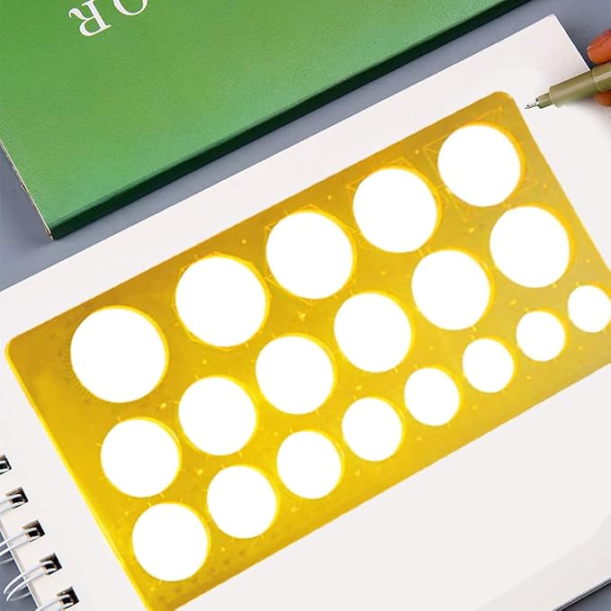 Utoolmart Geometric Drawing Template Measuring Ruler 30cm - Image 6