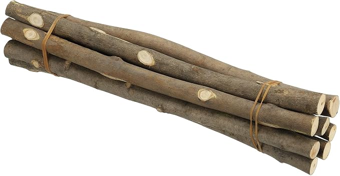 PATIKIL 8 Pcs / 40cm Wood Log Sticks, 0.6-1.2inch in Diameter Natural Driftwood by PATIKIL
