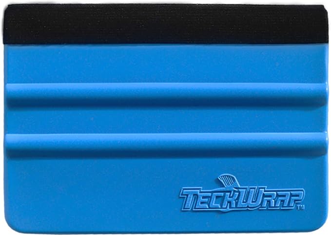 TECKWRAP Plastic Felt Edge Squeegee 4 Inch by TECKWRAP