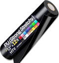 12" x 12ft Heat Transfer Vinyl Rolls, PU HTV Vinyl Black by Sooez