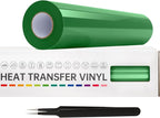 VinylRus Heat Transfer Vinyl-12” x 20ft Grass Green Iron on Vinyl Roll by VinylRus