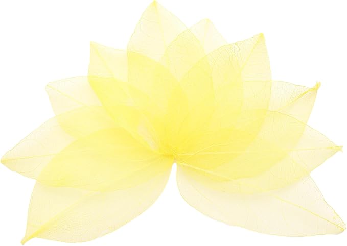 uxcell 100 Pcs Yellow Skeleton Leaves by uxcell