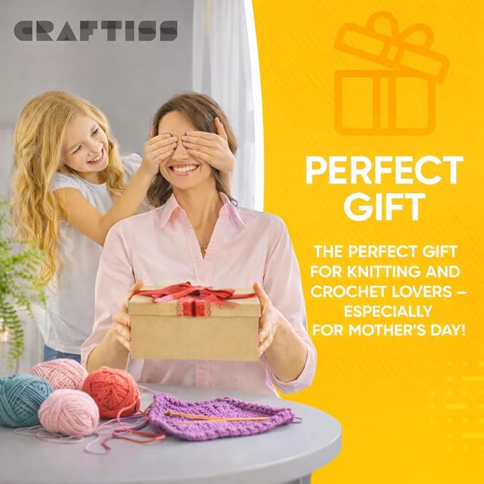 CRAFTISS Crochet Bag Organizer & Yarn Storage Bag, Knitting Bag and Yarn Holder - Image 7