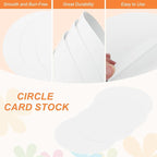 MECCANIXITY 24 Pcs Circle Card Stock, 2 Inch Round Cutouts Paper Thick - Image 3