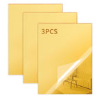 3 Pack Gold Mirrored Acrylic Sheets, 16 x 12 Inch | 1/8 In Thick, Glossy by KEJJNYER