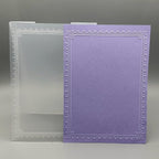 3D Plastic Embossing Folder Template Simple lace Border Texture 5x7 Inch by Unknown