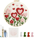 INFUNLY Heart Flower Punch Needle Kit by INFUNLY