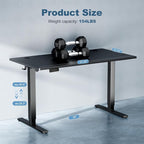 DUMOS 48 Inch Electric Standing Desk Height Adjustable, Sit to Stand Up - Image 7