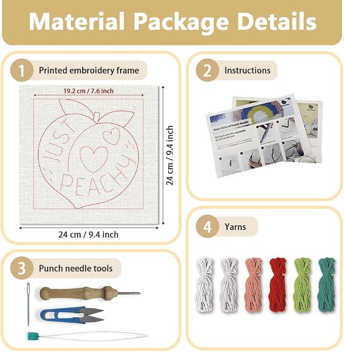 Doodlream Just Peachy Needle Kit - Image 2