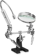 RamPro - Helping Hand Magnifier Glass Stand - Magnifying Lens, Crafting & by RamPro
