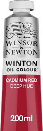 Winsor & Newton Winton Oil Color, 200ml Tube, Cadmium Red Deep Hue by WinsorNewton