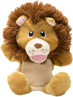 HollyHOME Hand Puppets Lion Plush Animal Zoo Animal Puppets 14 Inches Yellow - Image 3