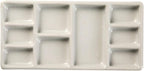 MEEDEN 9-Well News Ceramic Rectangle Artist Paint Palette by MEEDEN