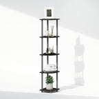 Furinno Turn-N-Tube Storage Shelves, 5-Tier Book Shelf, Corner Shelf, Toolless - Image 6