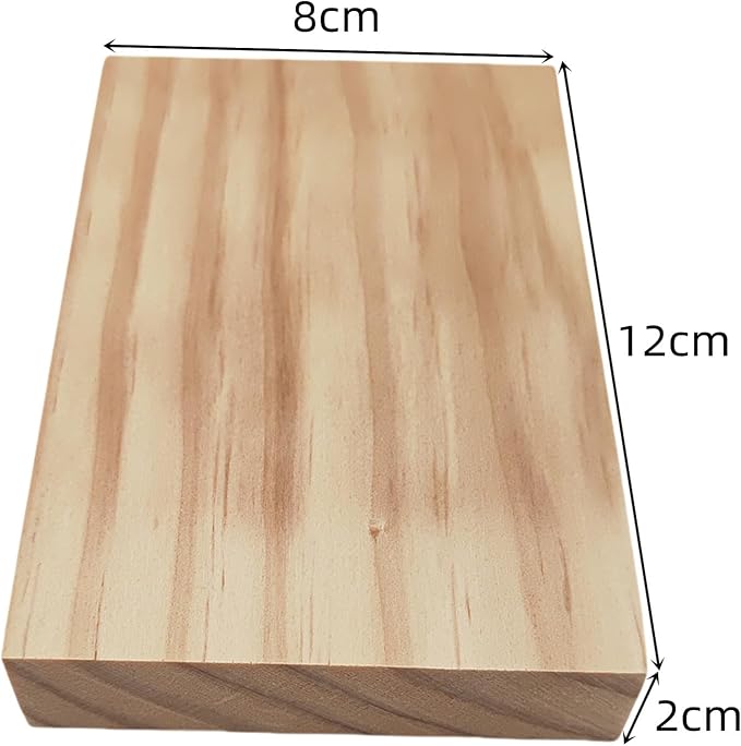 10PCS Rectangle Wood Boards Unfinished Wood Blocks - Image 3