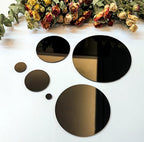 Set of 20 Opaque Black Acrylic Discs, 1/8" Thick Round Transparent Circle Blanks - Image 4