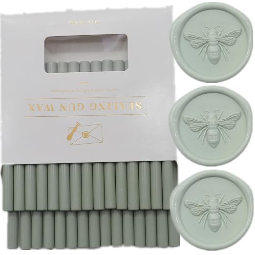 Sage Green Wax Seal Sticks, Vanilla Green Sealing Wax Gun Sticks Great - Image 4