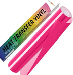 HTVRONT Neon Pink HTV Vinyl Roll by HTVRONT