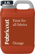 Fabricoat Orange Fabric Upholstery Paint & Dye | 2500ml / 85 fl oz | Restore or by Fabricoat