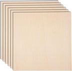 24 Pack 12 x 12 x 1/4 Inch-6mm Thick Basswood Sheets by AWIZOM