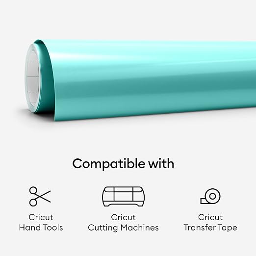 Cricut Premium Permanent Vinyl Roll, Light Blue - Image 7
